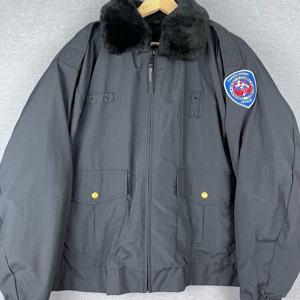 Vintage Blaur Heavy Fur Jacket Size 4XL Correctional Facility